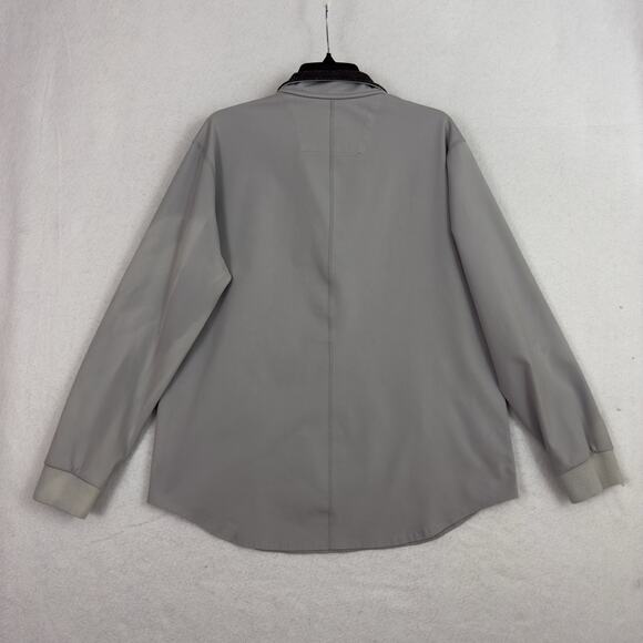 Bylt Basics Men's Elite Fairway Pullover Sweatshirt Large Gray Magnetic Snaps - Picture 7 of 13